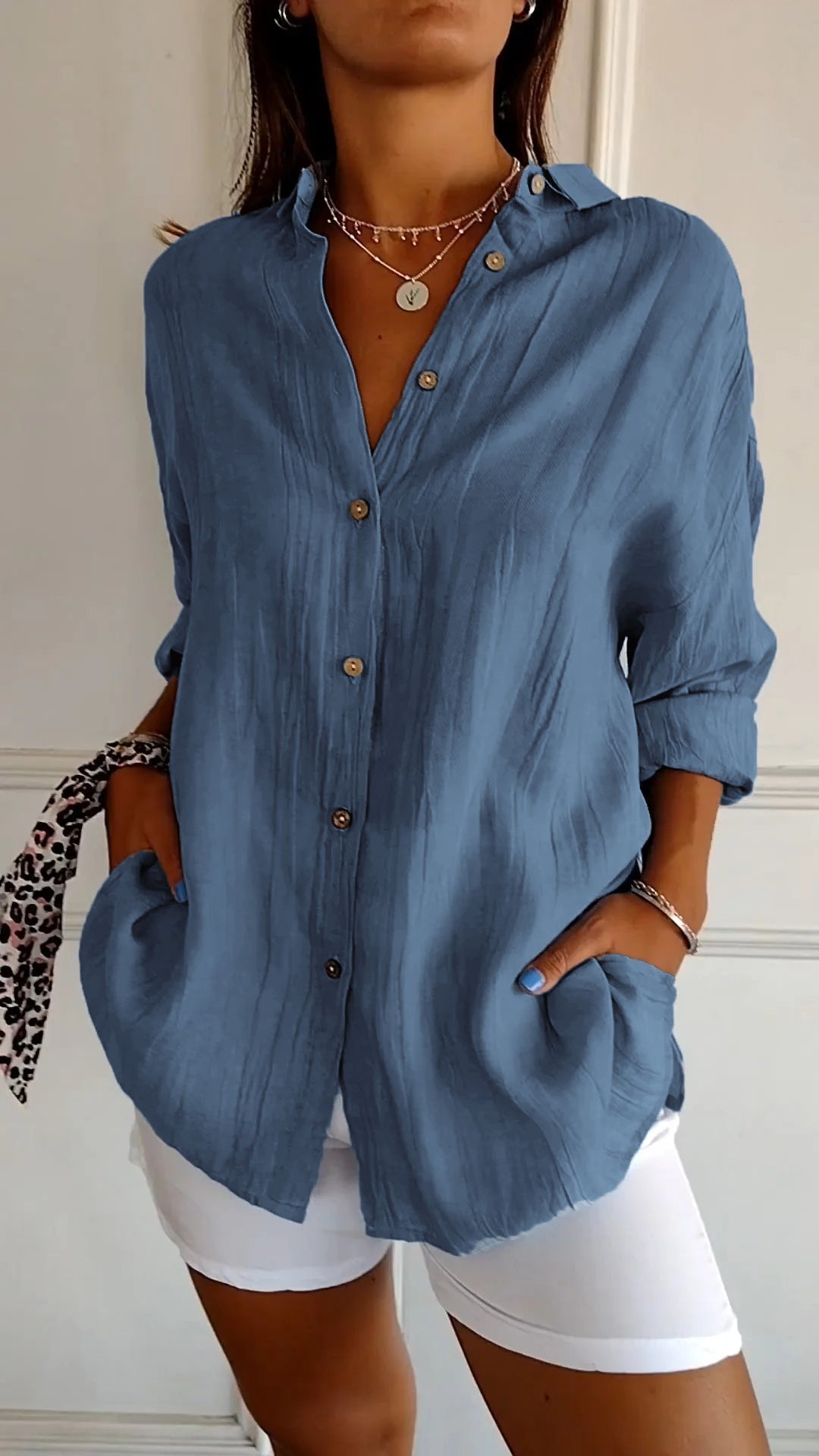Casual Button Down Shirt for Women - Carina