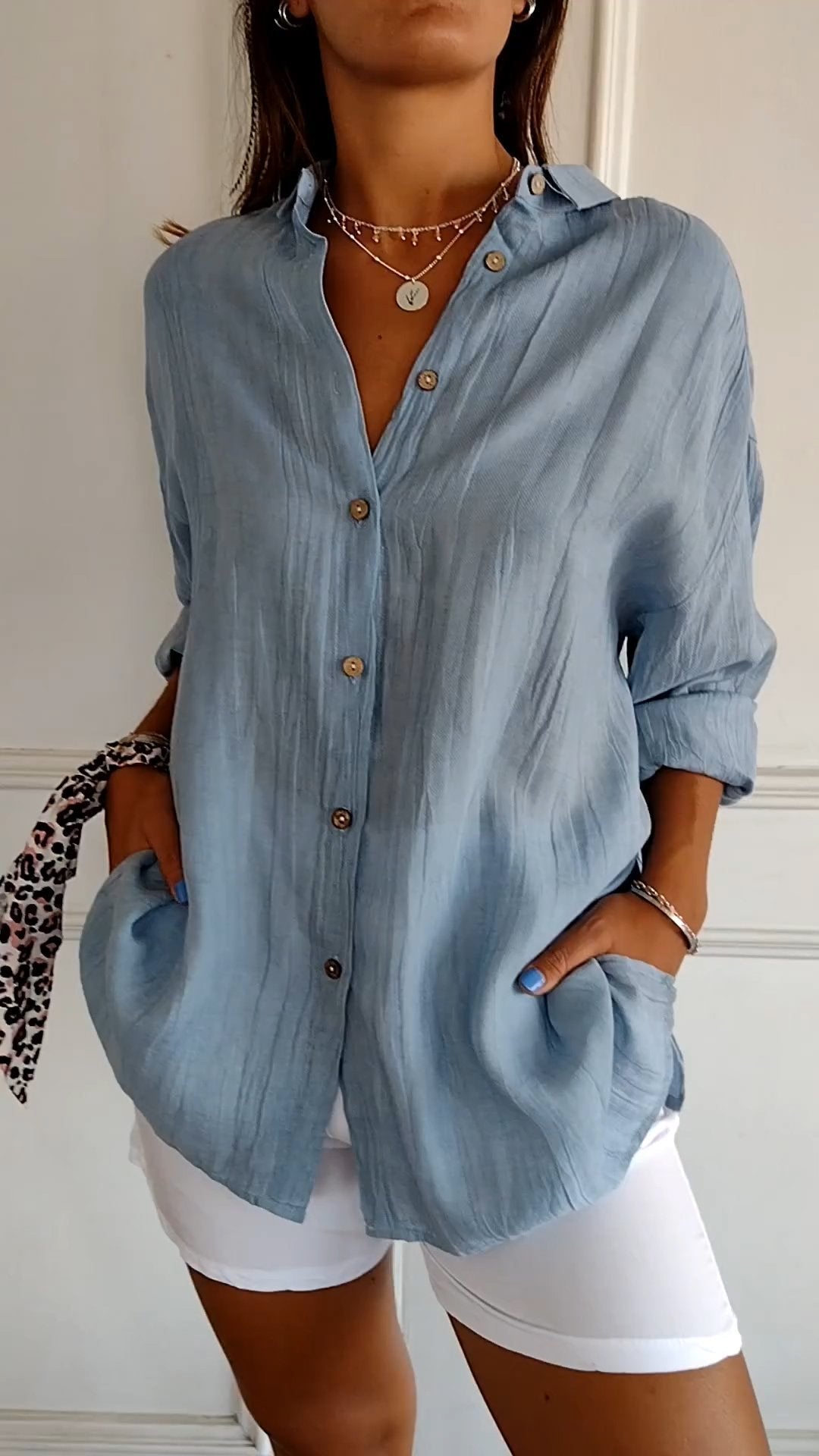 Casual Button Down Shirt for Women - Carina