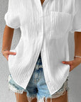 Casual Button-Up Shirt with Collar