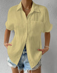 Casual Button-Up Shirt with Collar