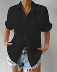 Casual Button-Up Shirt with Collar
