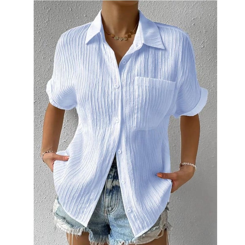 Casual Button-Up Shirt with Collar
