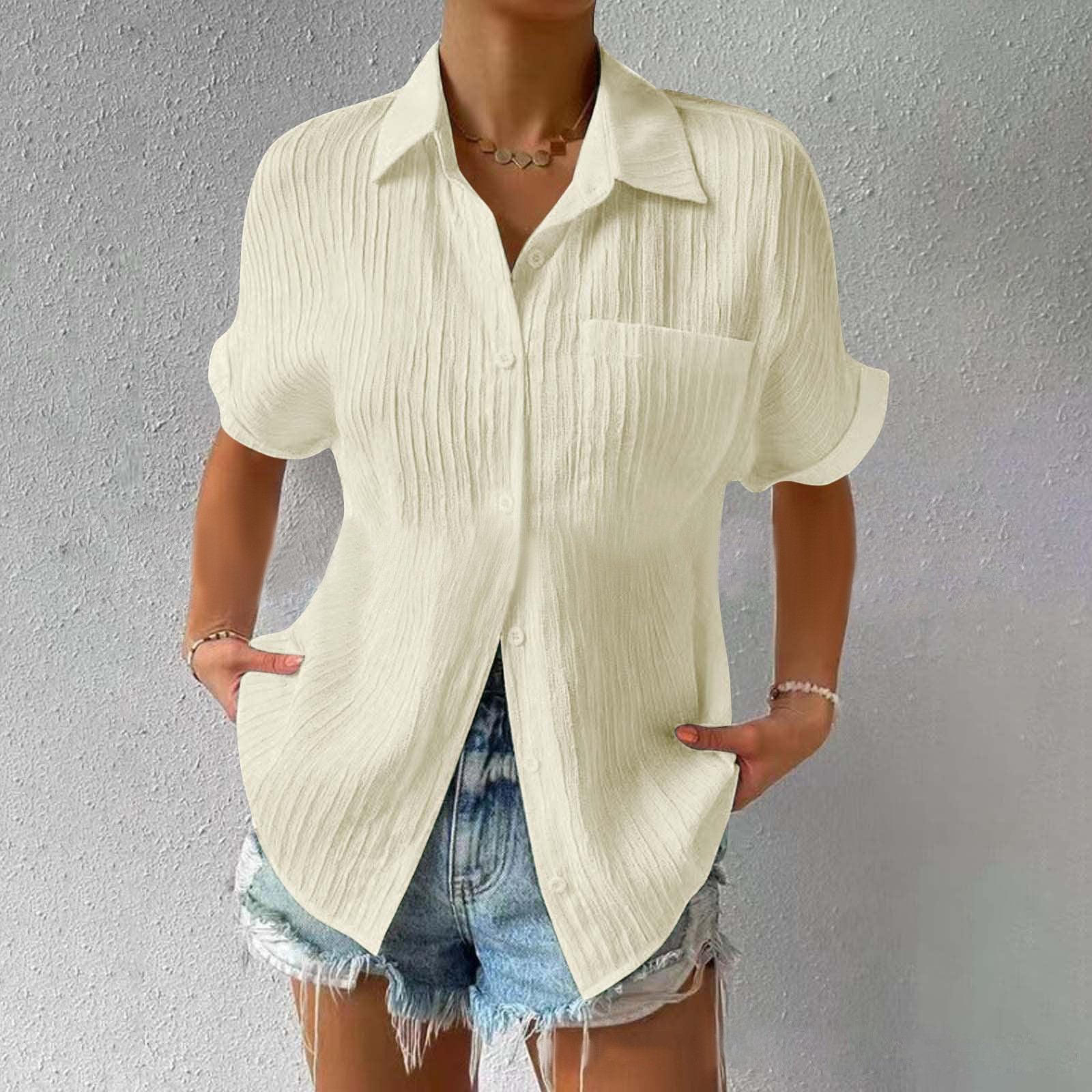 Casual Button-Up Shirt with Collar