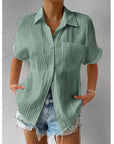 Casual Button-Up Shirt with Collar