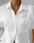 Casual Button-Up Shirt with Collar