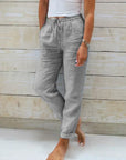 Casual Linen Trousers for Women - Denzy