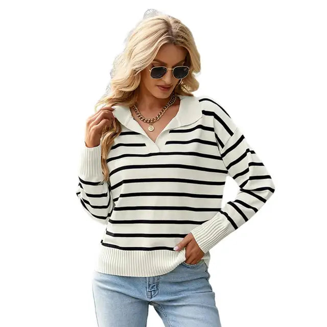 Casual Long Sleeve Polo for Women - Veronika