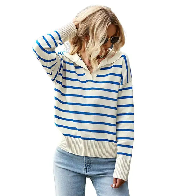Casual Long Sleeve Polo for Women - Veronika