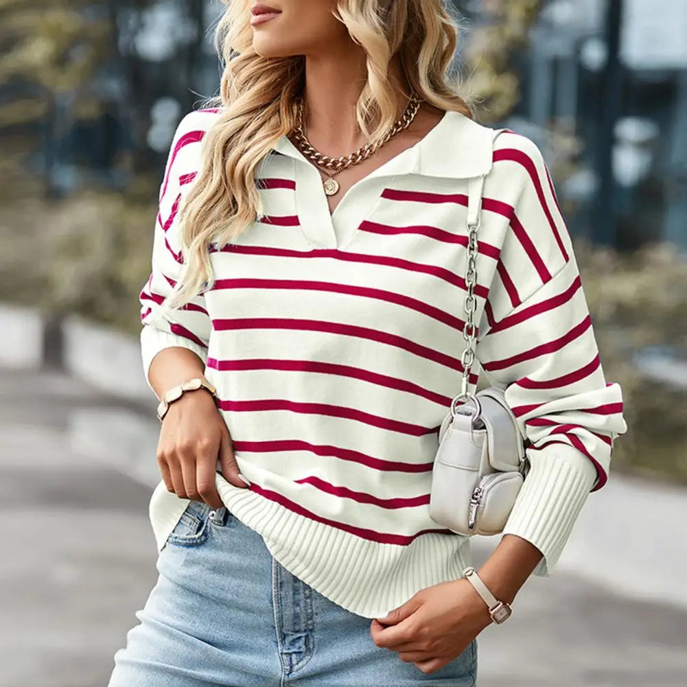 Casual Long Sleeve Polo for Women - Veronika