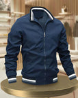 Casual Men's Jacket with Zip - Roman