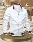 Casual Men's Jacket with Zip - Roman