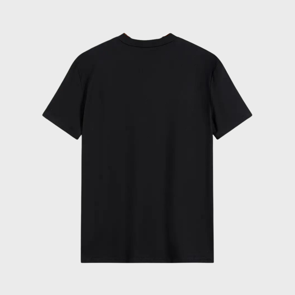 Casual Men's T-shirt with Round Neck and Minimalist Print