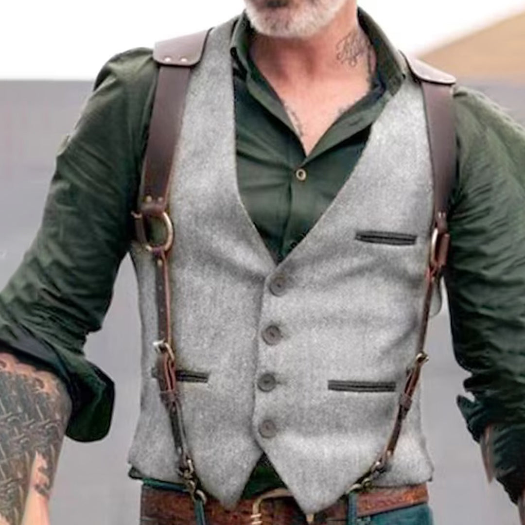 Casual Tailored Waistcoat for Men - Randy
