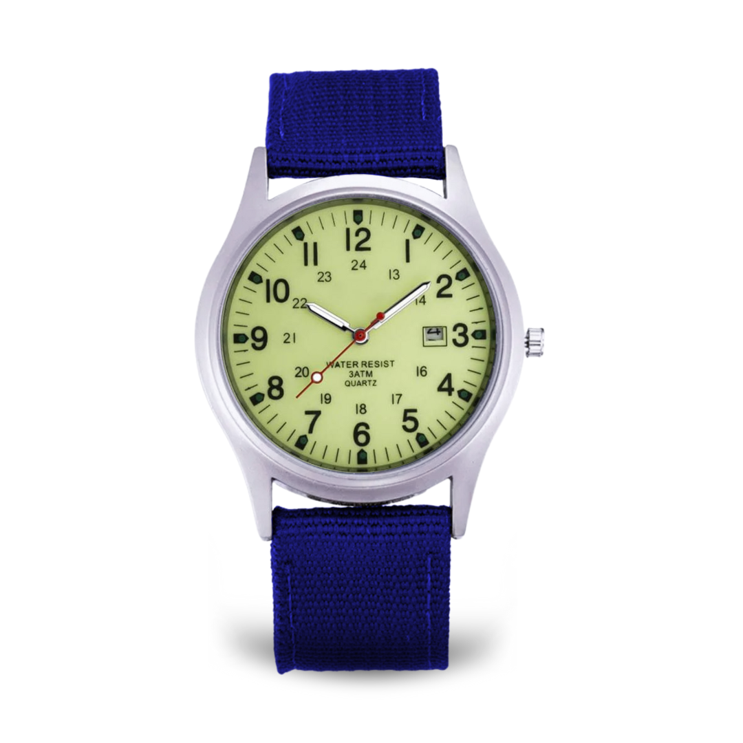 Reloj casual inspirado en relojes militares