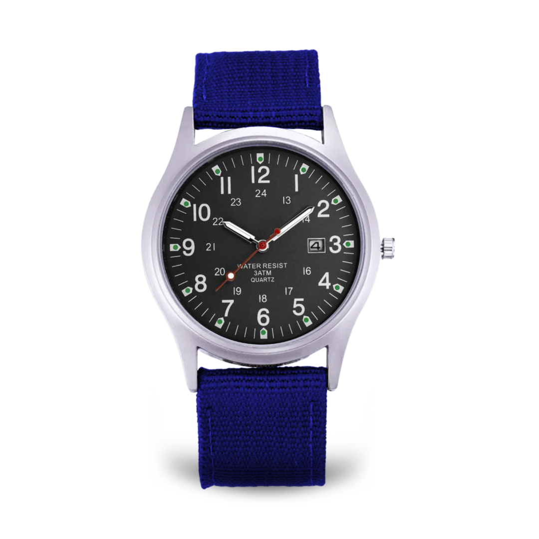Reloj casual inspirado en relojes militares