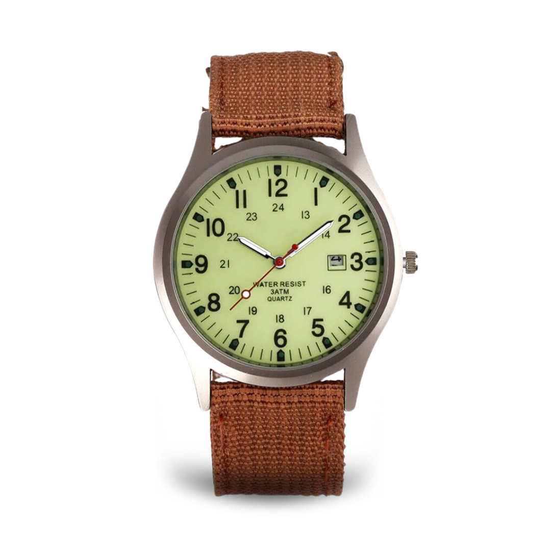 Reloj casual inspirado en relojes militares