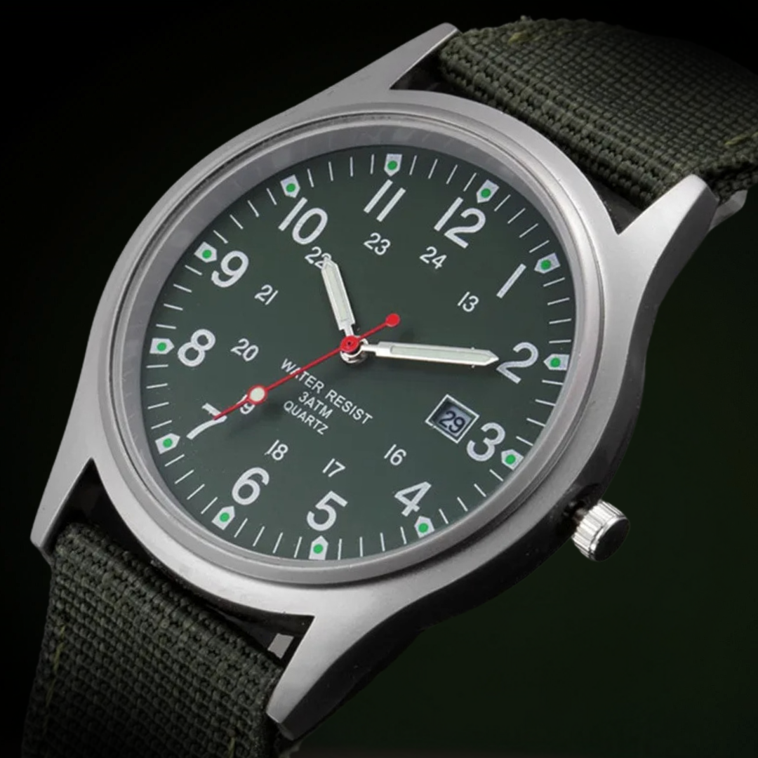 Reloj casual inspirado en relojes militares