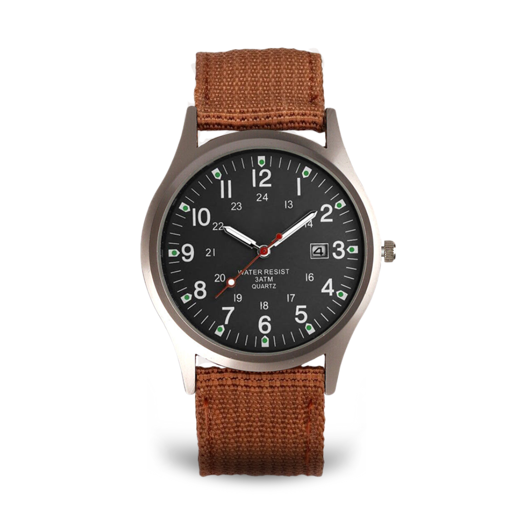 Reloj casual inspirado en relojes militares
