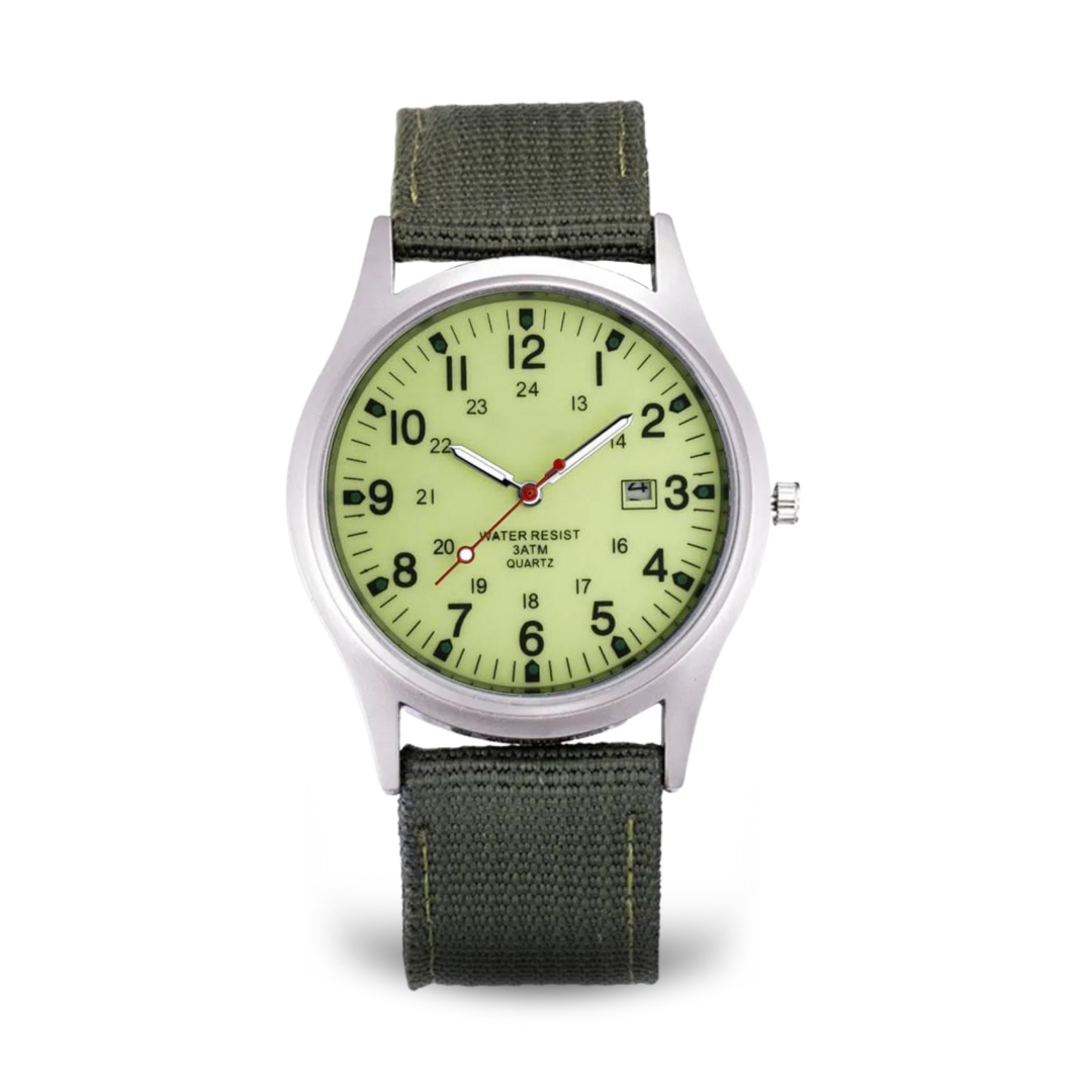 Reloj casual inspirado en relojes militares