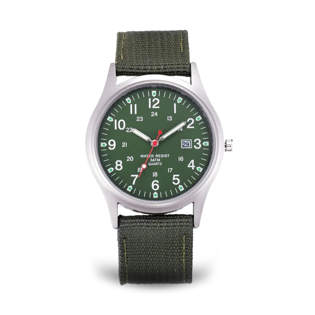 Reloj casual inspirado en relojes militares