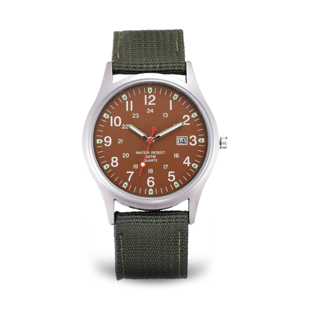 Reloj casual inspirado en relojes militares