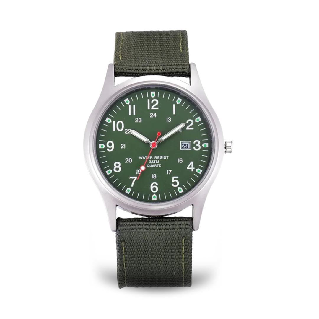 Reloj casual inspirado en relojes militares