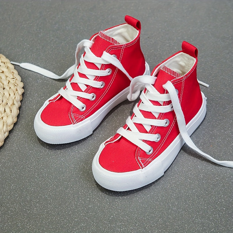 Casual high-top lace-up shoes for children’s outdoor activities - Endie