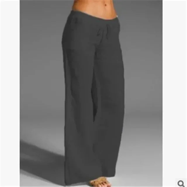 Casual linen trousers for women - Julie