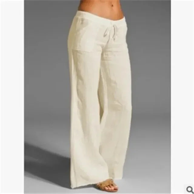 Casual linen trousers for women - Julie