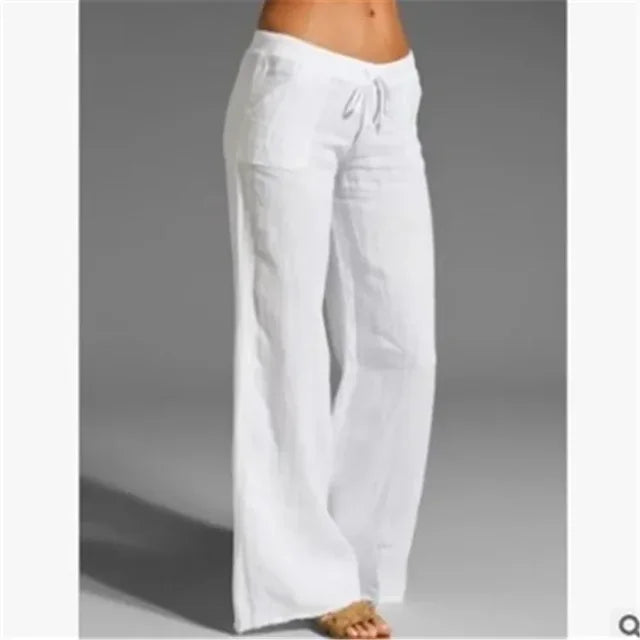Casual linen trousers for women - Julie