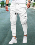 Casual men's cargo trousers with patch pockets - Daniel