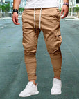 Casual men's cargo trousers with patch pockets - Daniel