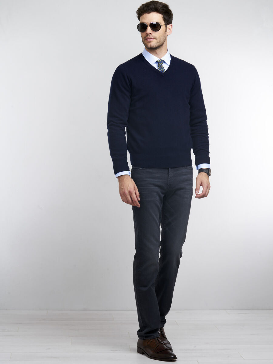 Casual men's cashmere sweater - Benjo