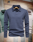 Casual polo jumper for men – Long sleeves - Stylish and Comfortable