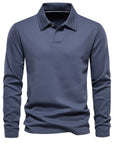 Casual polo jumper for men – Long sleeves - Stylish and Comfortable