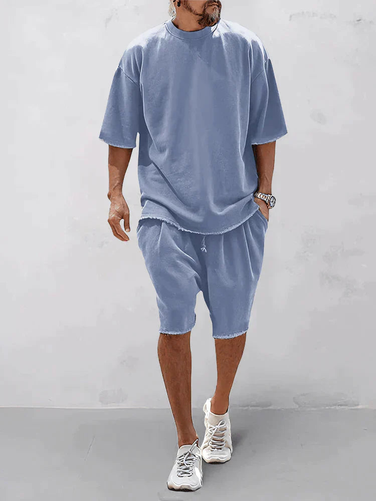 Casual shirt and shorts set for men - Mitch