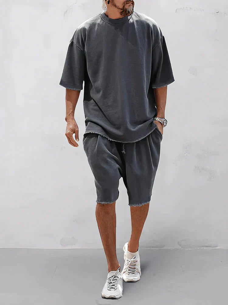 Casual shirt and shorts set for men - Mitch