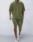 Casual shirt and shorts set for men - Mitch