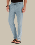 Casual summer trousers with elastic waistband for men - Frego