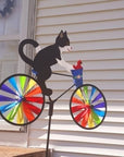 Cat Bicycle Wind Spinner