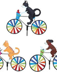 Cat Bicycle Wind Spinner