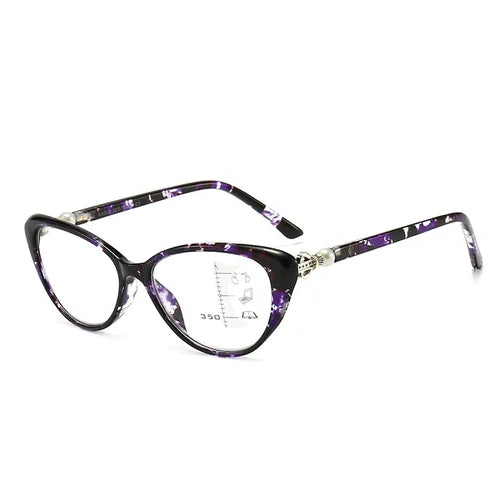 Cat Eye Zoom HD Anti-Blue Light Reading Glasses