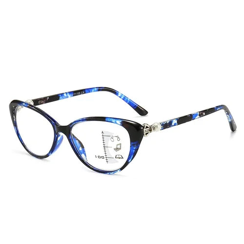 Cat Eye Zoom HD Anti-Blue Light Reading Glasses
