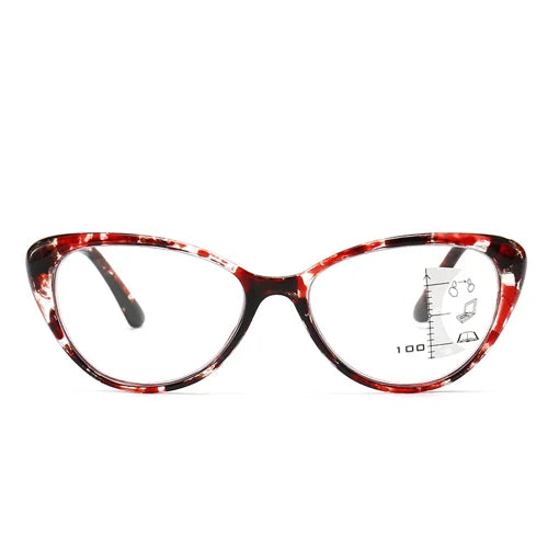 Cat Eye Zoom HD Anti-Blue Light Reading Glasses