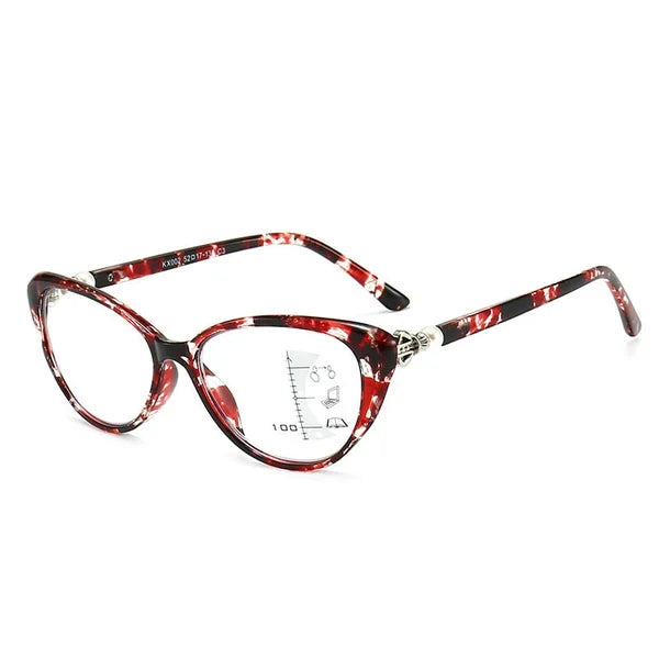 Cat Eye Zoom HD Anti-Blue Light Reading Glasses