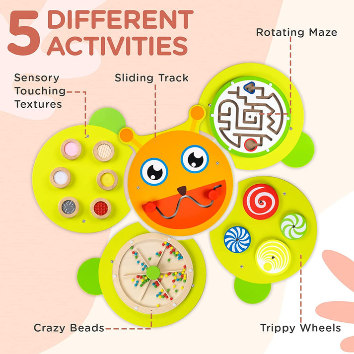 Caterpillar Printing Board - Promotes the Senses and Skills