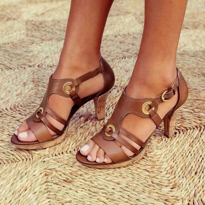 Catherine | Comfortable High-Heeled Sandals
