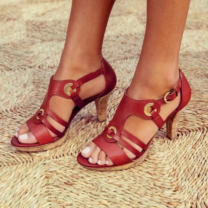 Catherine | Comfortable High-Heeled Sandals