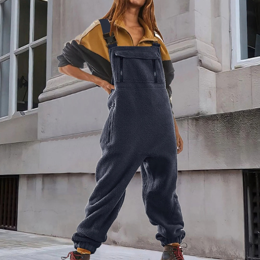 Catrin – Adjustable Cord Fleece Overall
