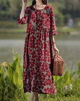 Cecile - Dress in Floral Elegance
